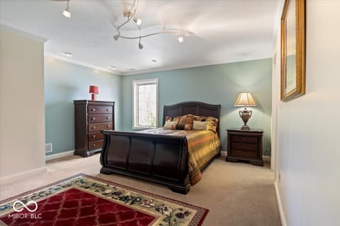 Bedroom at 9399 Irishmans Run Lane, Zionsville, IN