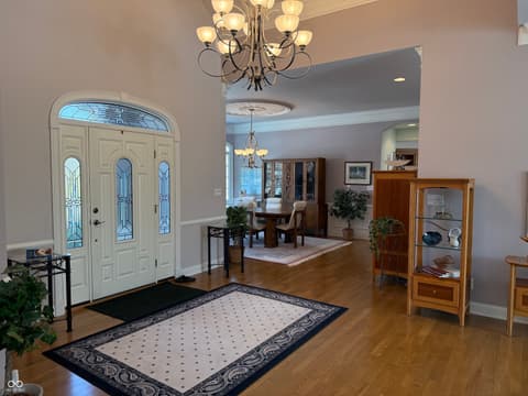 Foyer at 3799 N Foxcliff Drive E, Martinsville, IN