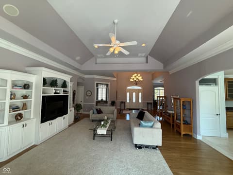 Living room at 3799 N Foxcliff Drive E, Martinsville, IN