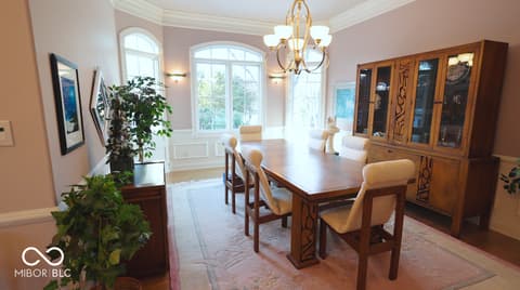 Dining room at 3799 N Foxcliff Drive E, Martinsville, IN