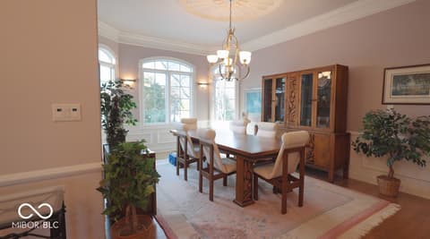 Dining room at 3799 N Foxcliff Drive E, Martinsville, IN