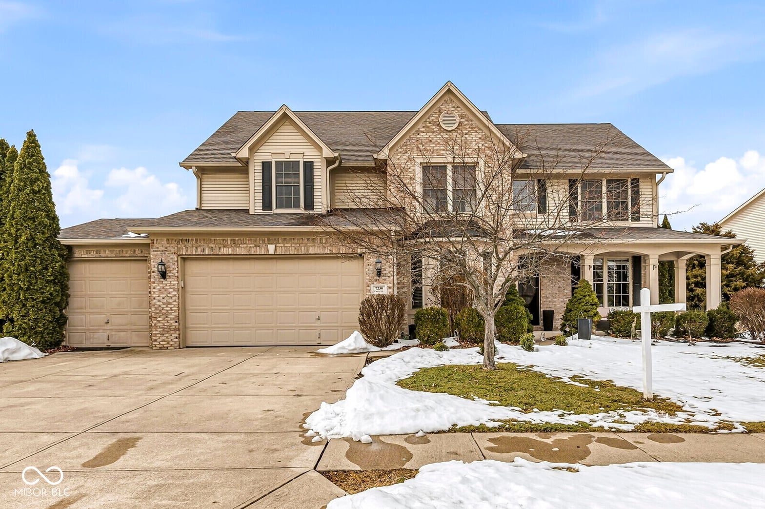 Front exterior at 7230 Capel Drive, Indianapolis, IN