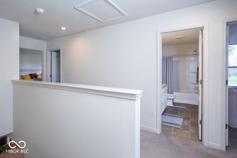 Hallway at 5300 Veranda Drive, Noblesville, IN — Bright hallway with clean lines and modern finishes.