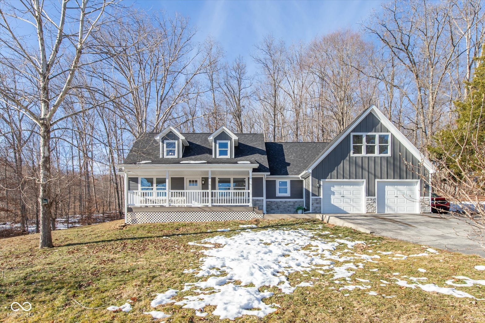 Front exterior at 5646 State Road 46 W, Nashville, IN