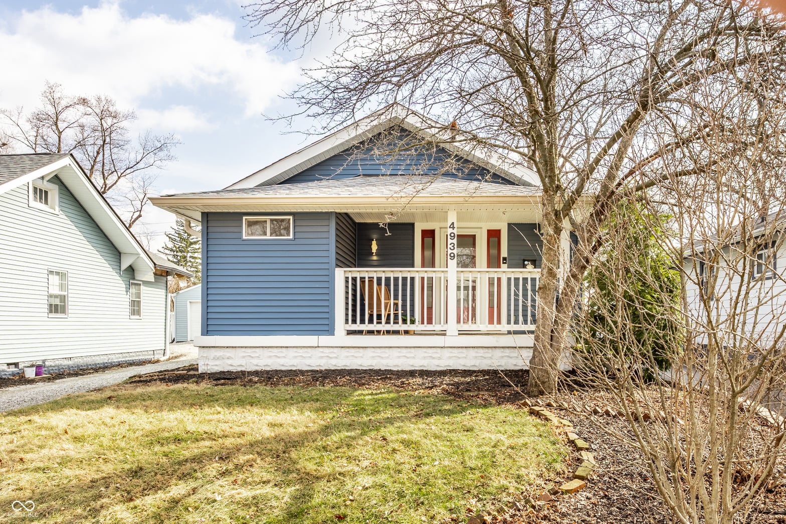 Front exterior at 4939 Rosslyn Avenue, Indianapolis, IN