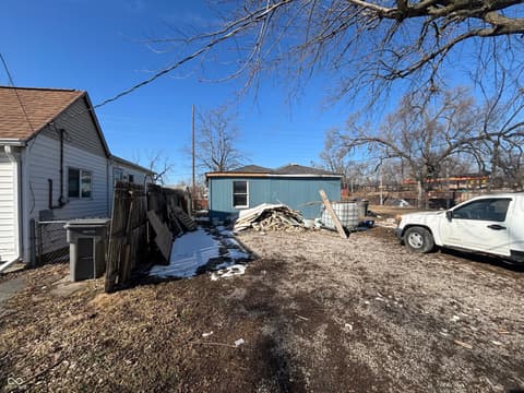 Backyard at 707 S Warman Avenue, Indianapolis, IN