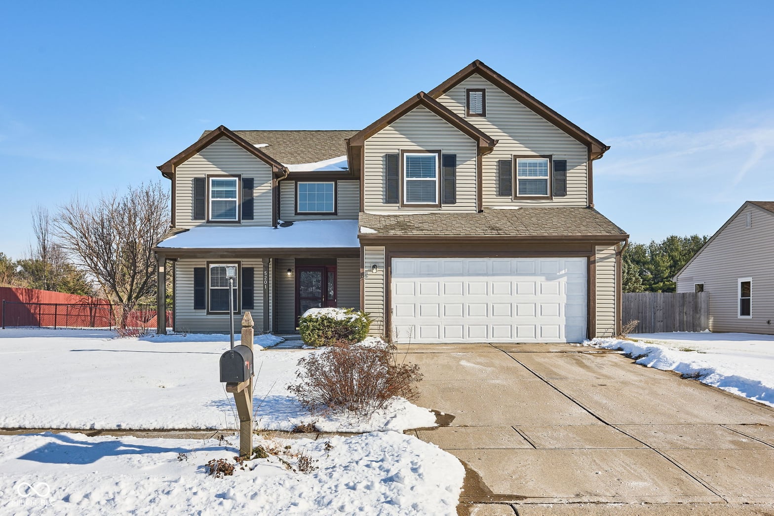 Front exterior at 5201 Mesa Verde Drive, Indianapolis, IN
