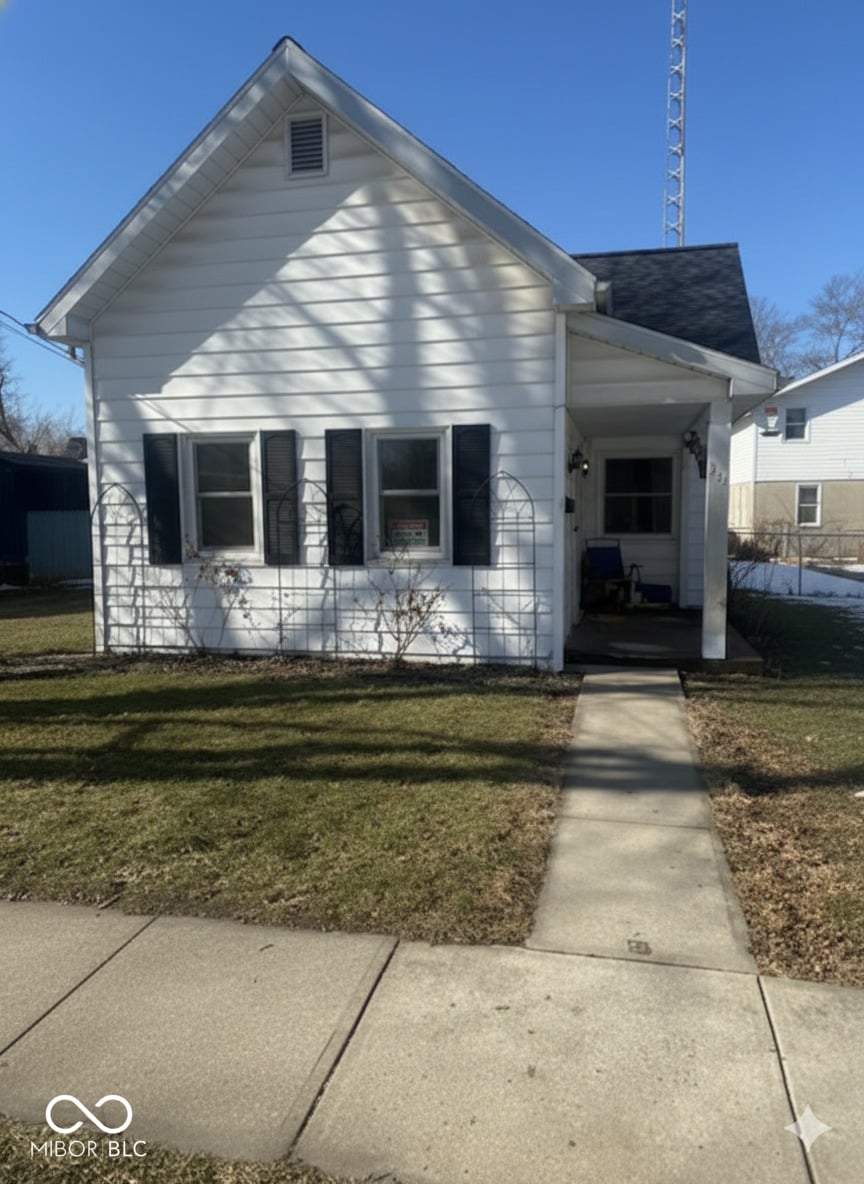 Front exterior at 313 N Mill Street, Fairmount, IN