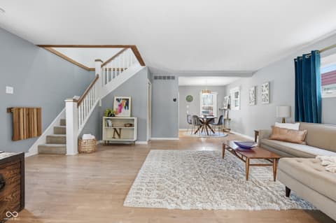 Living room at 7505 Terrace Beach, Indianapolis, IN