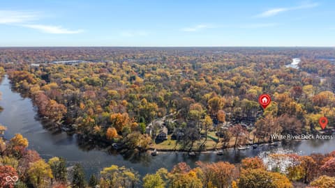 Aerial view at 7505 Terrace Beach, Indianapolis, IN