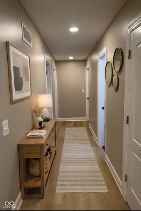 Hallway at 5506 Hollister Drive, Speedway, IN