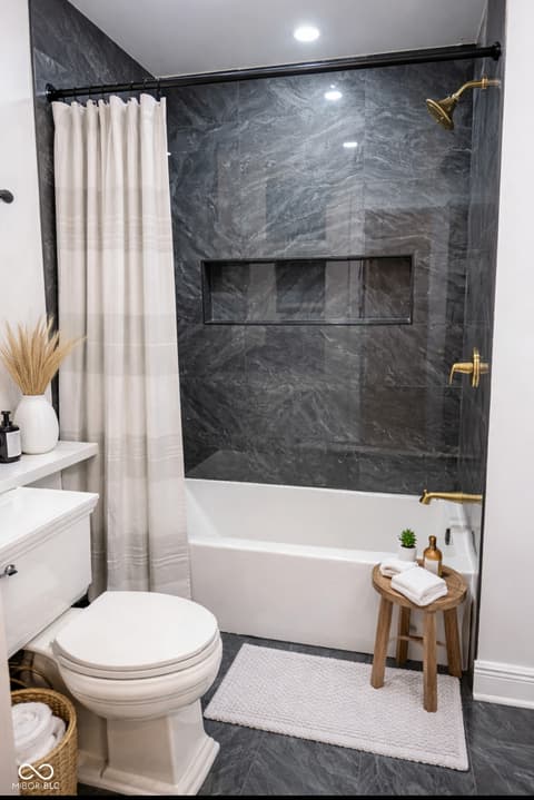 Bathroom at 5506 Hollister Drive, Speedway, IN