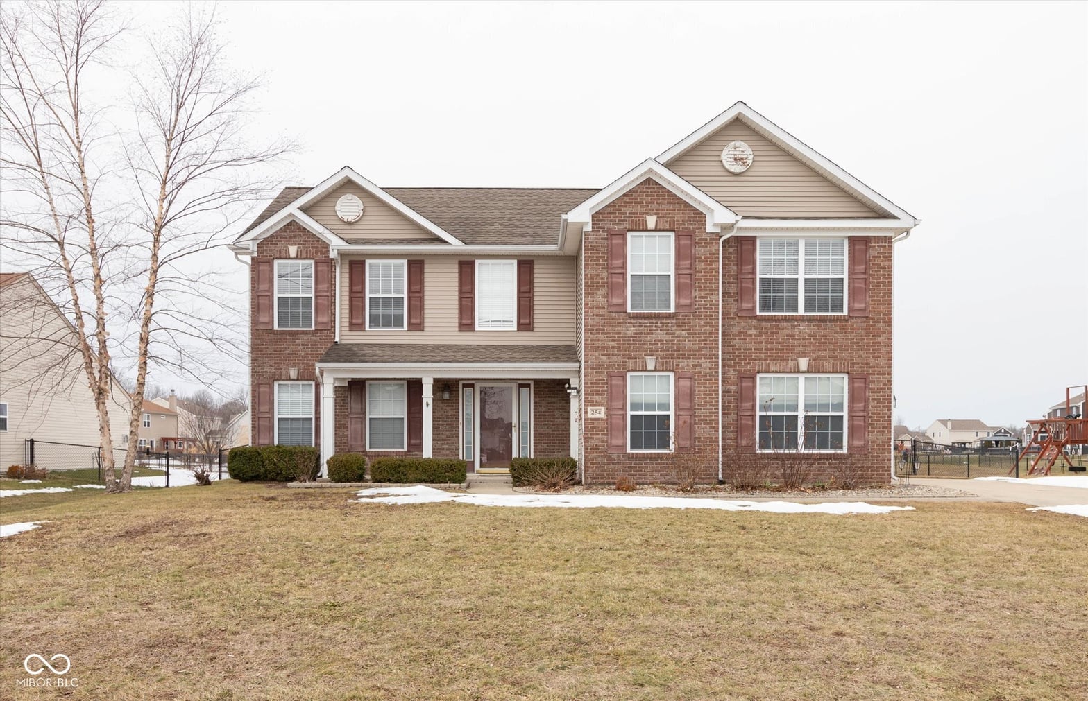 Front exterior at 254 Halldale Drive, Whiteland, IN
