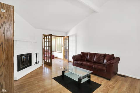 Living room at 7642 Lancer Lane, Lawrence, IN