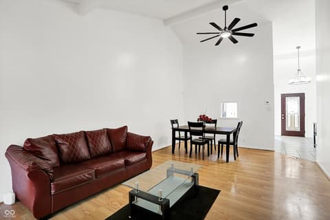 Living room at 7642 Lancer Lane, Lawrence, IN