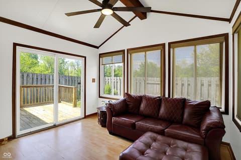 Living room at 7642 Lancer Lane, Lawrence, IN