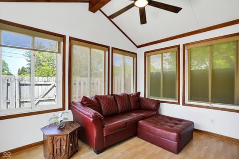 Living room at 7642 Lancer Lane, Lawrence, IN