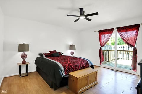 Primary bedroom at 7642 Lancer Lane, Lawrence, IN