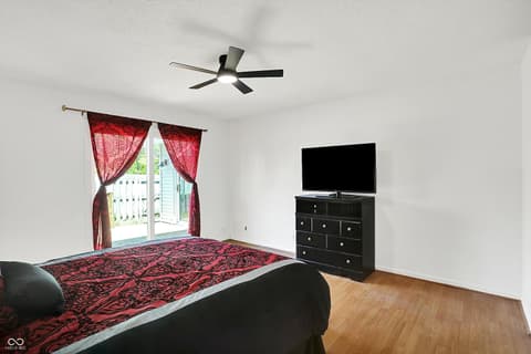 Primary bedroom at 7642 Lancer Lane, Lawrence, IN