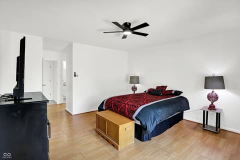 Primary bedroom at 7642 Lancer Lane, Lawrence, IN