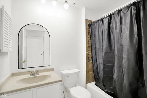 Primary bathroom at 7642 Lancer Lane, Lawrence, IN