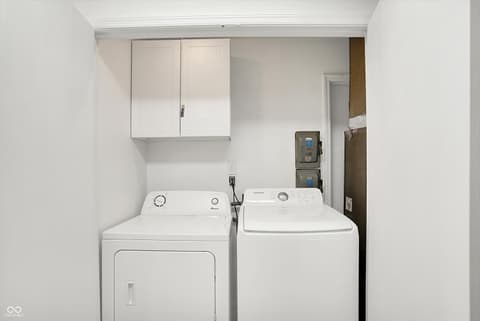 Laundry room at 7642 Lancer Lane, Lawrence, IN