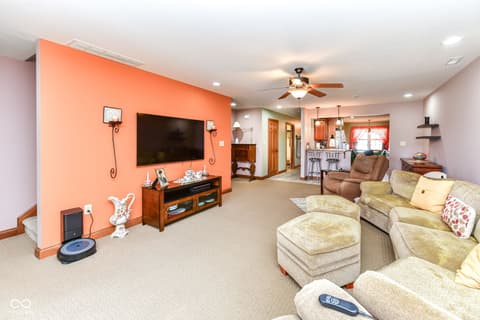 Living room at 4739 W Harrisburg Court, New Palestine, IN