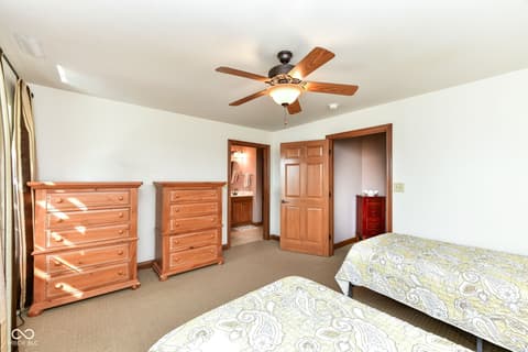 Primary bedroom at 4739 W Harrisburg Court, New Palestine, IN