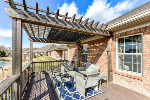 Outdoor living area at 4739 W Harrisburg Court, New Palestine, IN