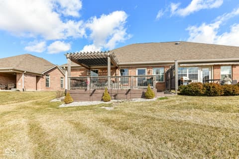 Backyard at 4739 W Harrisburg Court, New Palestine, IN