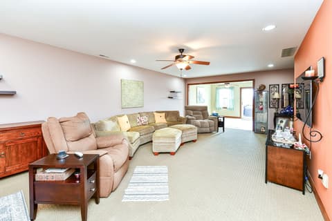 Living room at 4739 W Harrisburg Court, New Palestine, IN