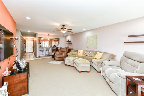 Living room at 4739 W Harrisburg Court, New Palestine, IN