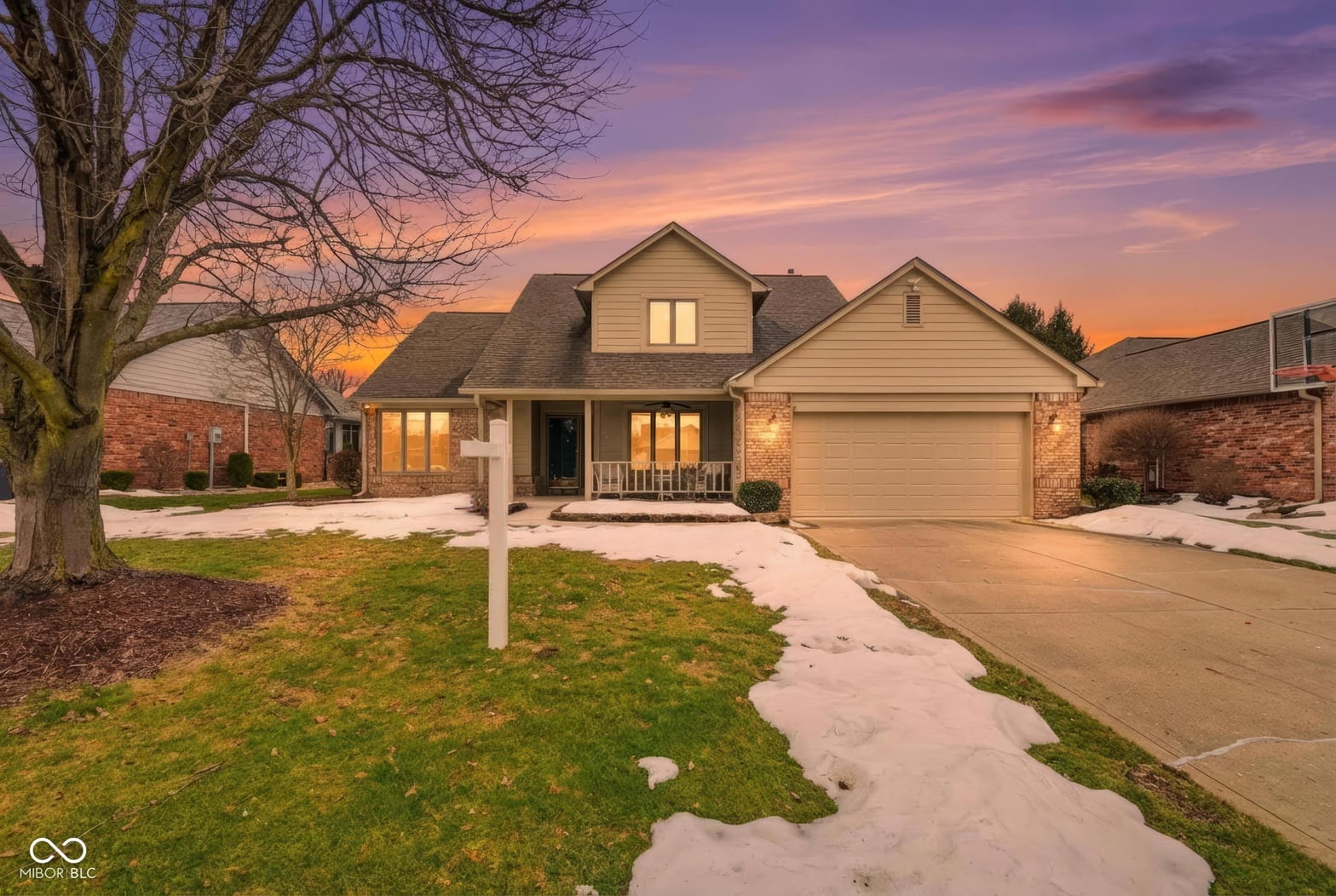 Front exterior at 5123 Estes Drive, Greenwood, IN