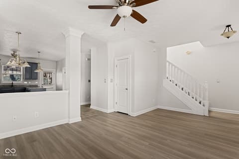 Living room at 2839 N Talbott Street, Indianapolis, IN