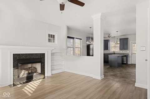 Living room at 2839 N Talbott Street, Indianapolis, IN