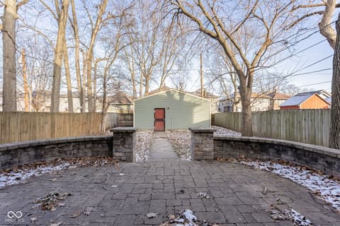 Outdoor living area at 2839 N Talbott Street, Indianapolis, IN