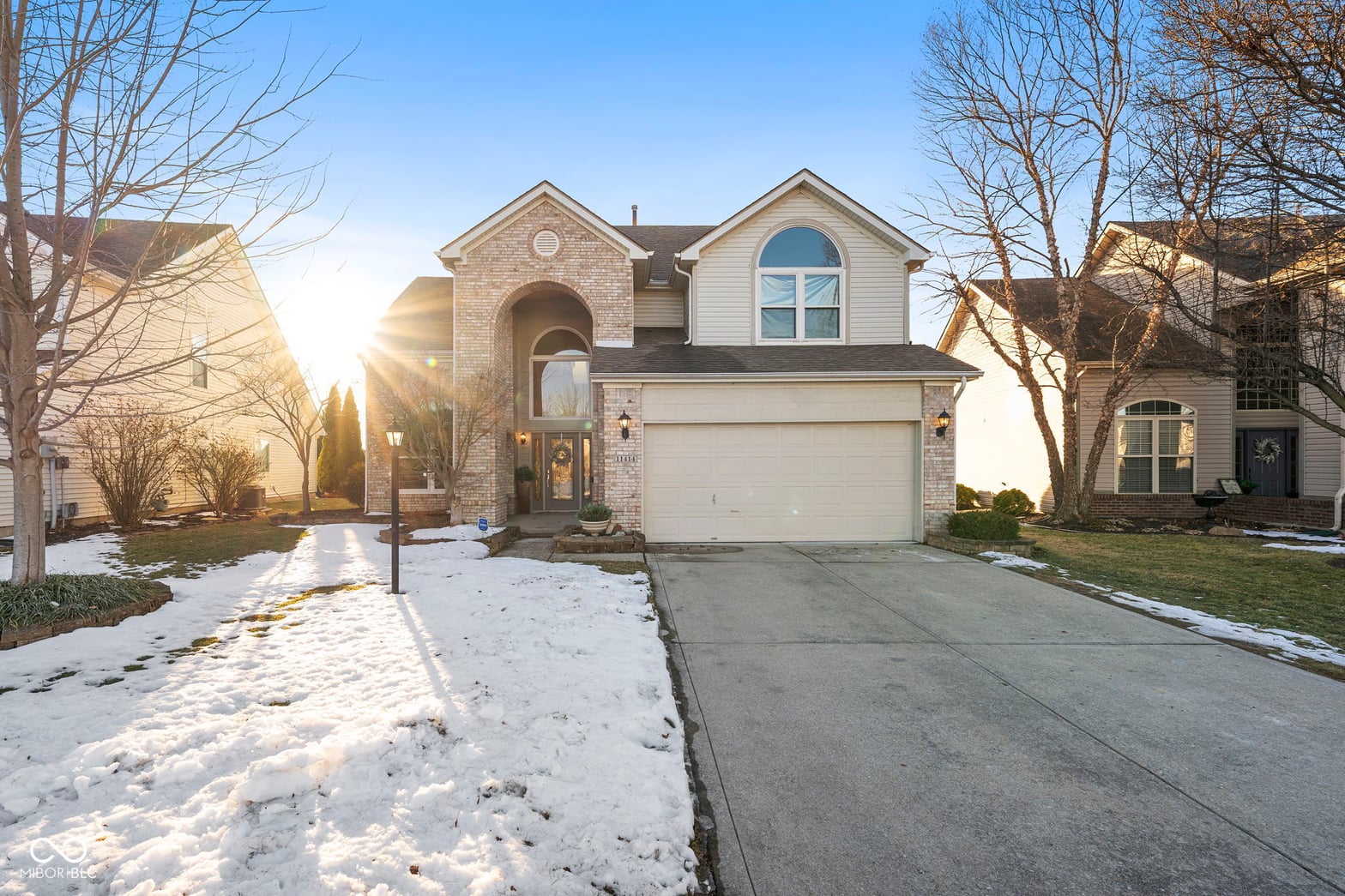 Front exterior at 11414 Apalachian Way, Fishers, IN