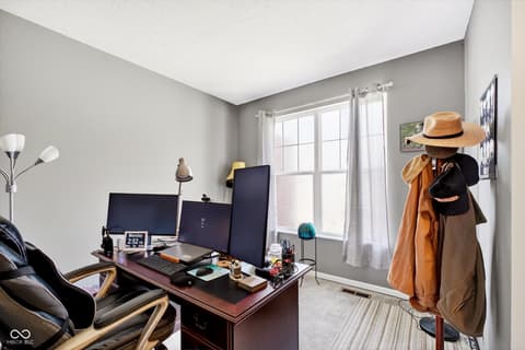 Home office at 4173 Ginkgo Court, Danville, IN