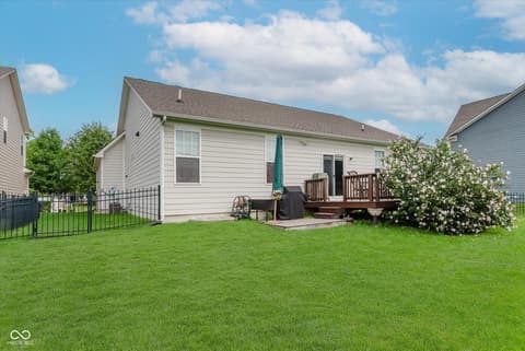 Backyard at 4173 Ginkgo Court, Danville, IN