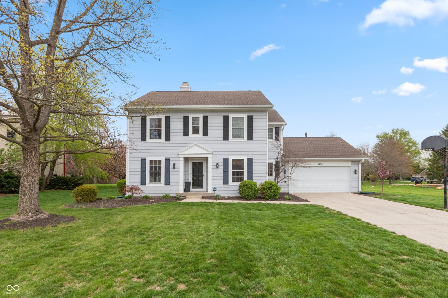 Front exterior at 1450 Lancaster Lane, Zionsville, IN
