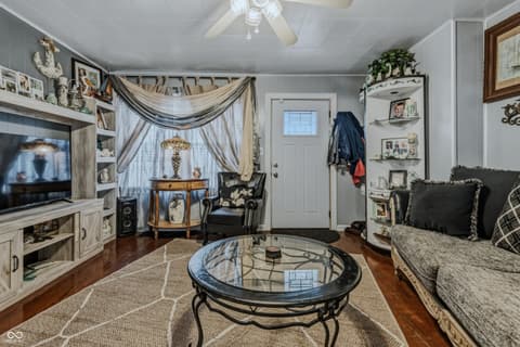 Living room at 2220 Union Street, Columbus, IN