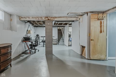 Basement at 2220 Union Street, Columbus, IN