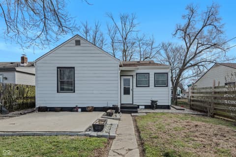 Backyard at 2220 Union Street, Columbus, IN
