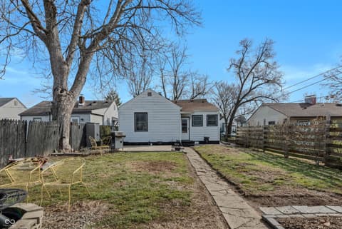 Backyard at 2220 Union Street, Columbus, IN