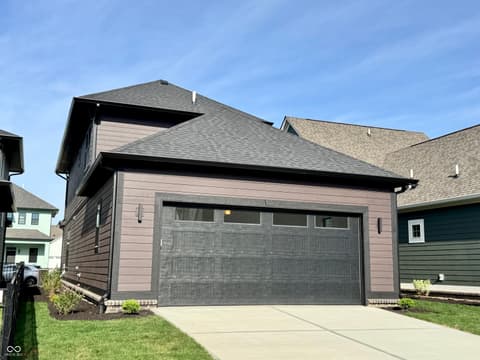 Front exterior at 9867 Bucklebury Lane, Carmel, IN