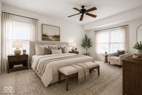 Primary bedroom at 7570 Pinesprings West Drive, Indianapolis, IN