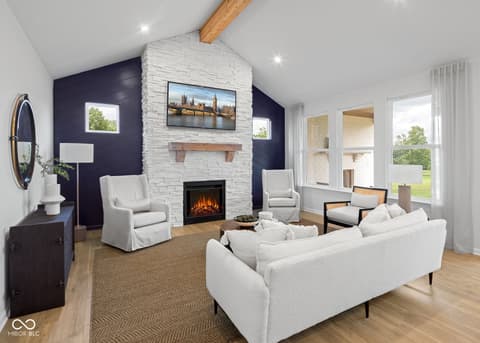 Living room at 4749 Colchester Circle, Avon, IN