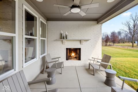 Outdoor living area at 4749 Colchester Circle, Avon, IN