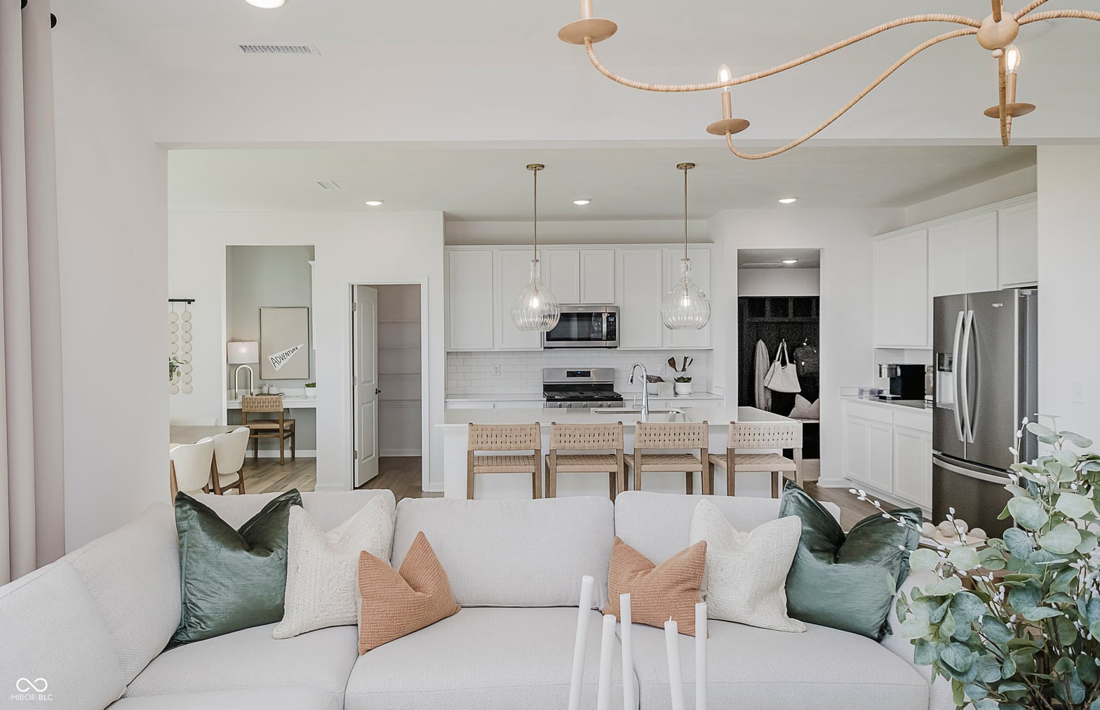 Modern open concept living with designer finishes throughout.