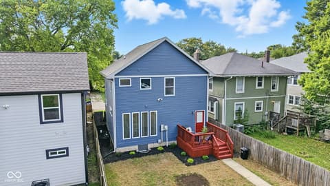 Backyard at 2945 N New Jersey Street, Indianapolis, IN